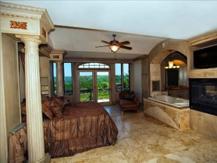 Master suite with private patio.