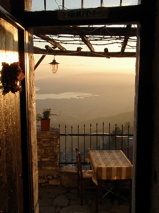 The view from the balcony