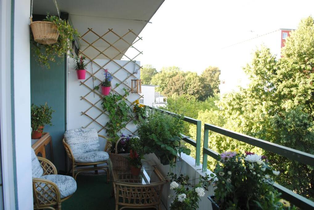 our balcony in summer
