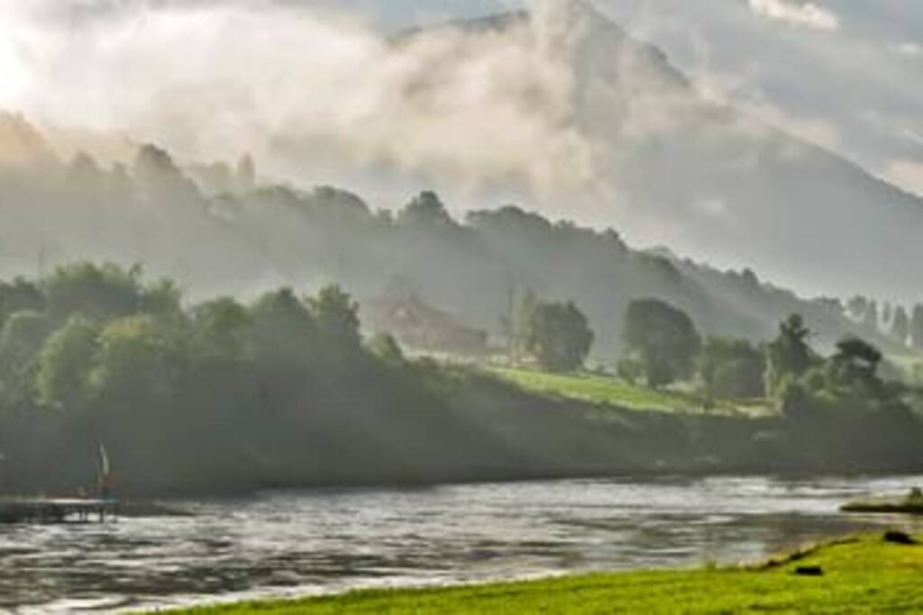 Salmon fishing in the Gloppen River