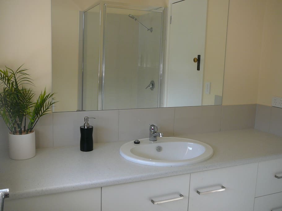 Renovated Bathroom with shower.