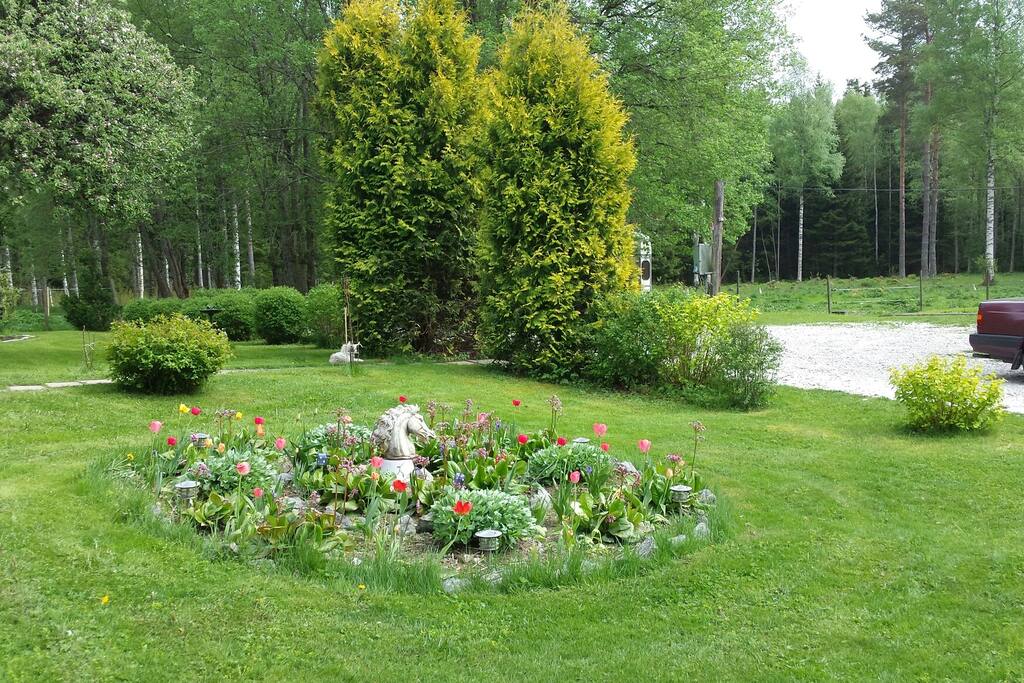 parkering framför huset