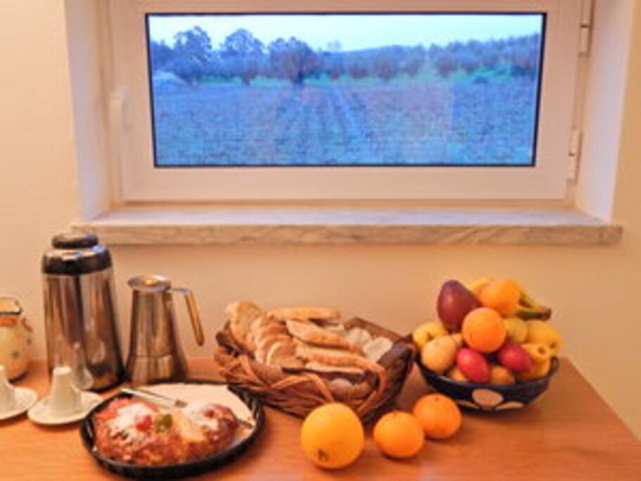 The perfect view for a splendid breakfast.
