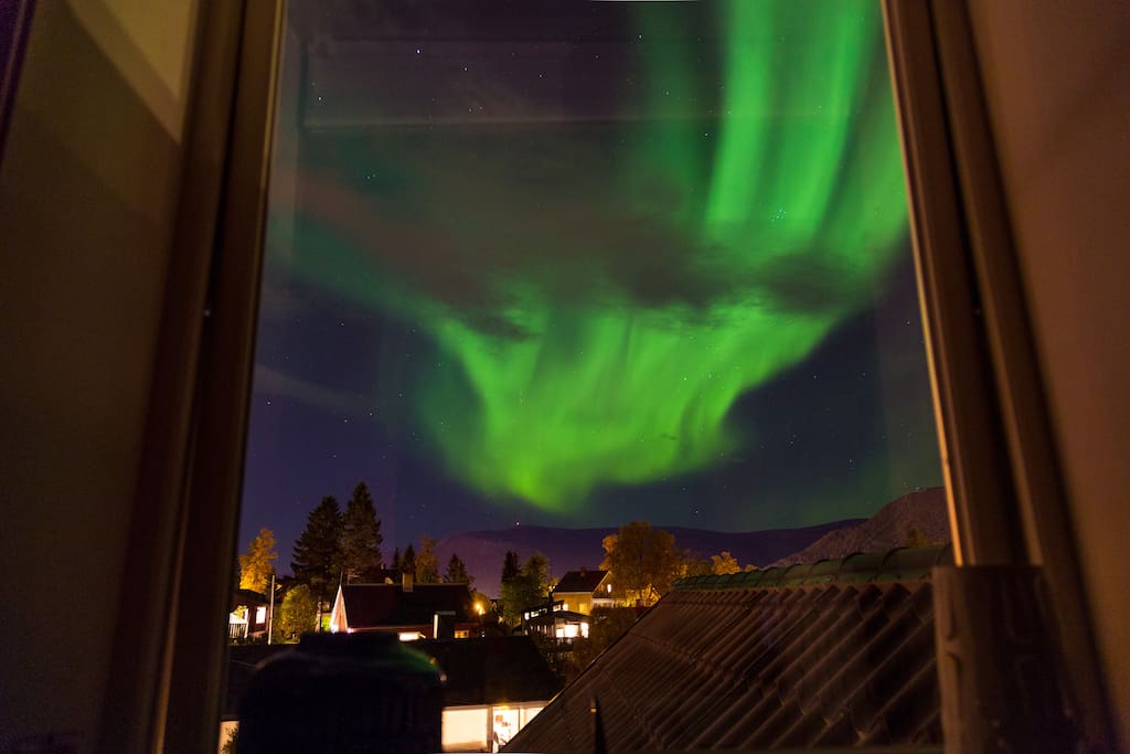 From inside room window