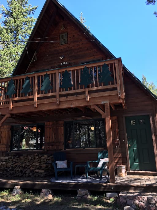 The front of the cabin.