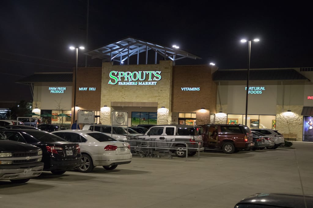 Sprouts farmer's market is a block away.