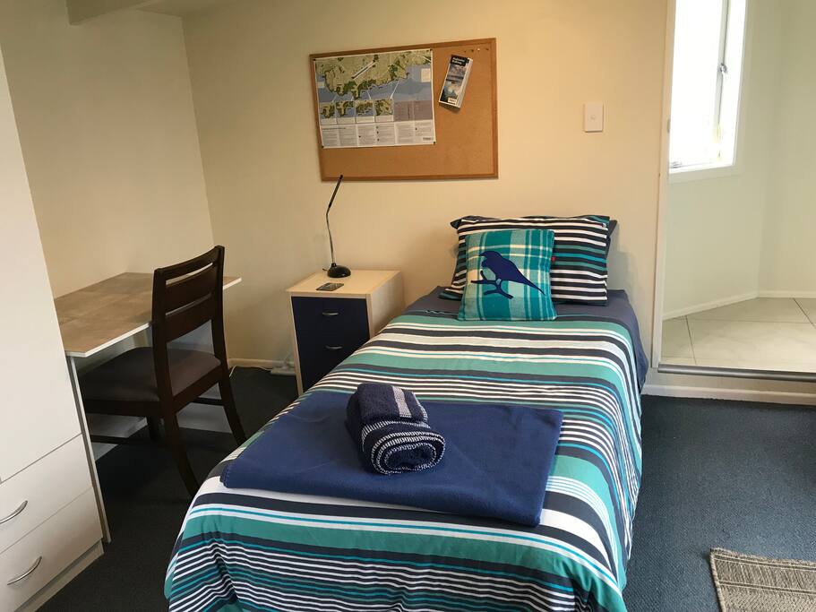 Comfortable single bed with electric blanket