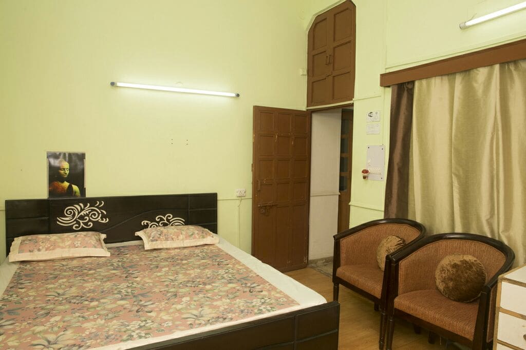 Room interior..with double bed