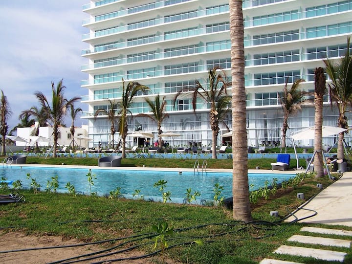 Beach front condo in Mazatlán.