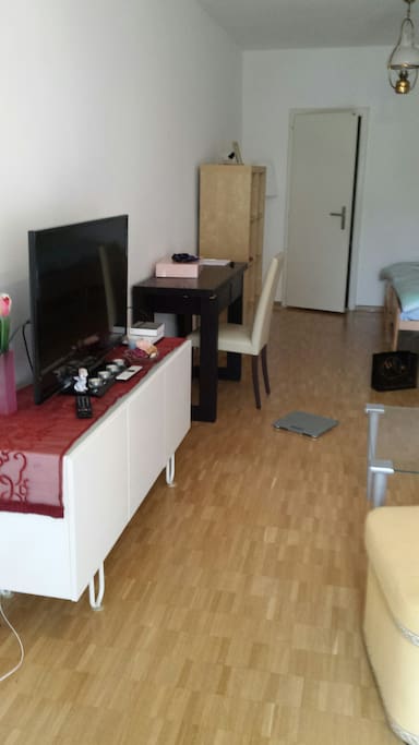 Left view from living room with TV