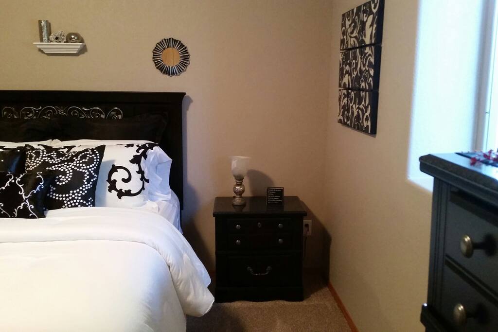 Nightstand with lamp