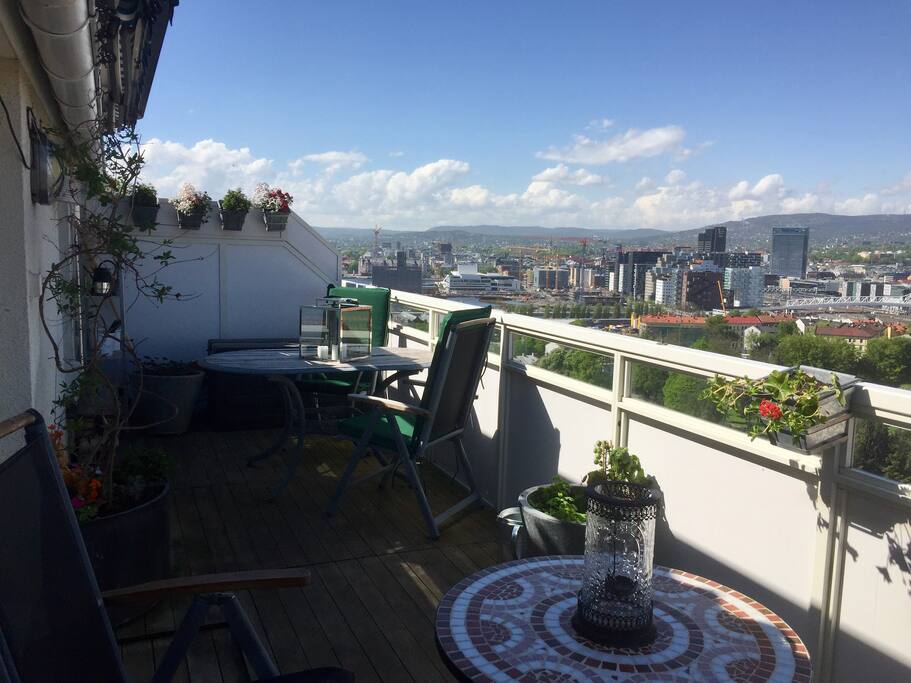 Private rooftop terrace