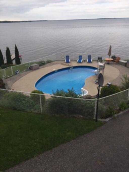 The Pool is shared with our family