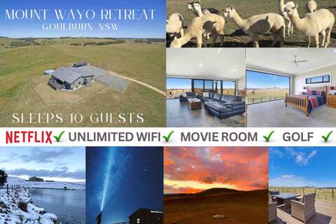 MOUNT WAYO RETREAT-Goulburn (Sleeps 10)