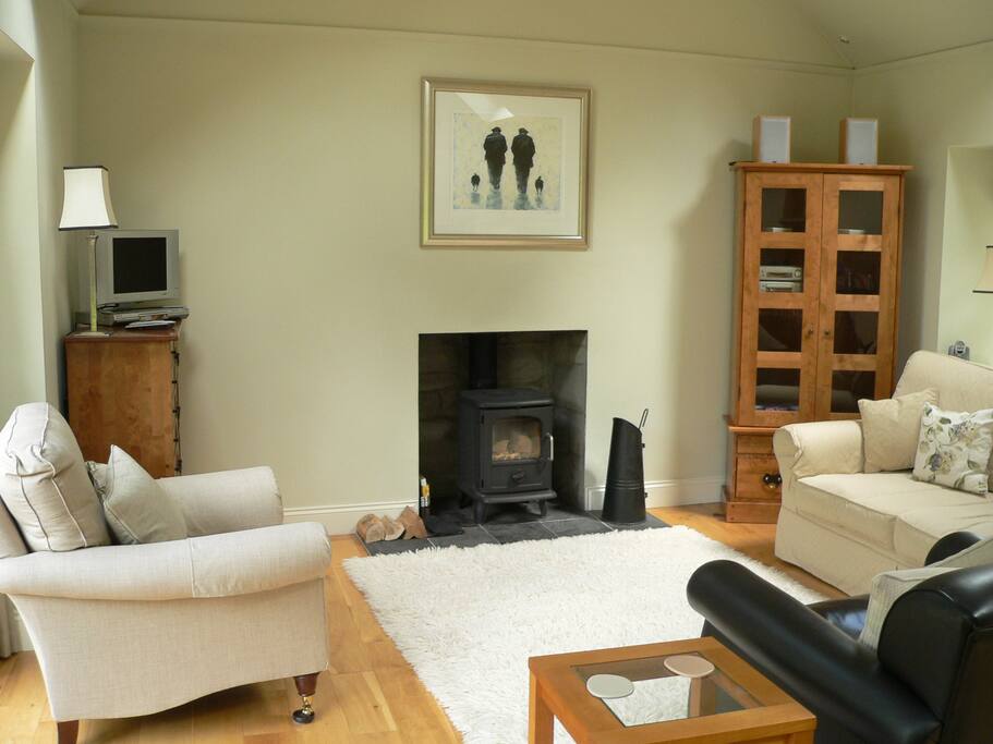Wood burning stove to snuggle up to