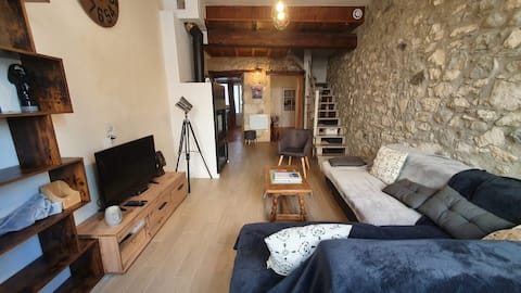 Small village house with exterior