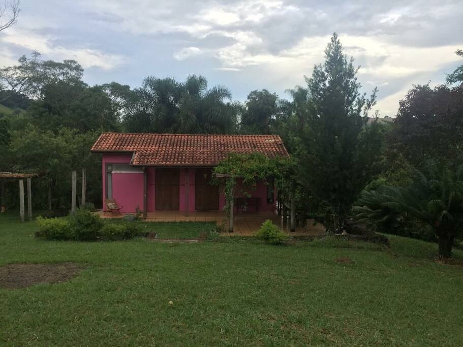 Vista do jardim para a casa