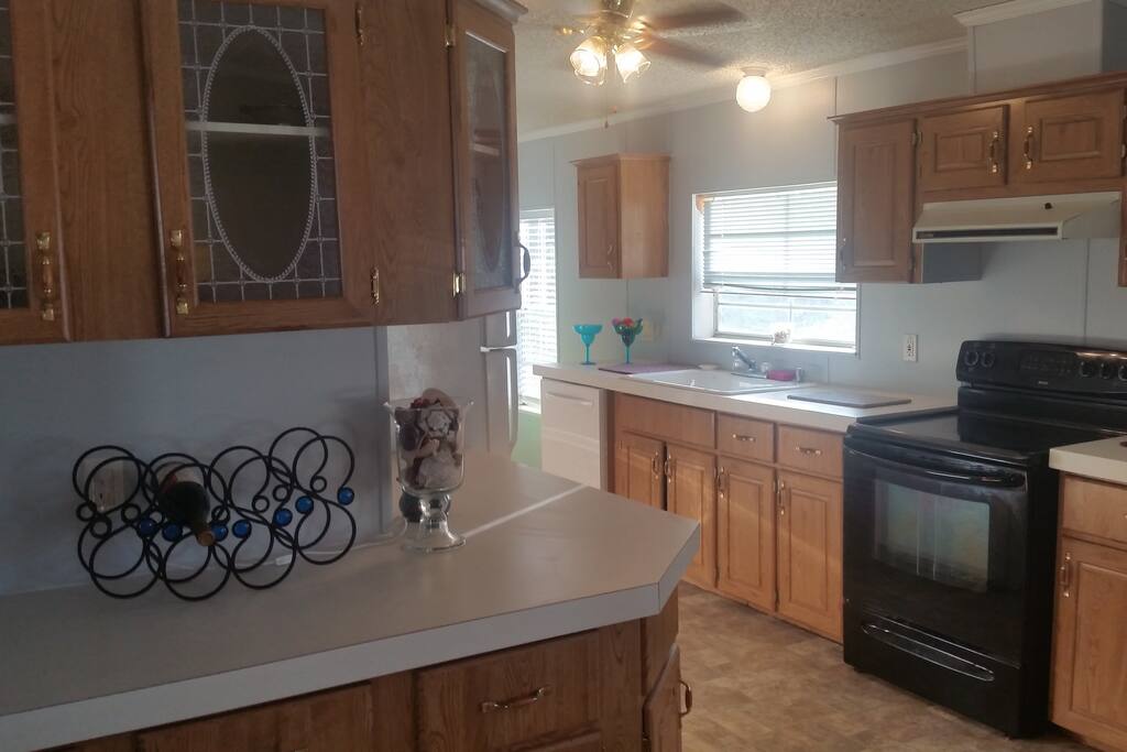 View of kitchen from the living room