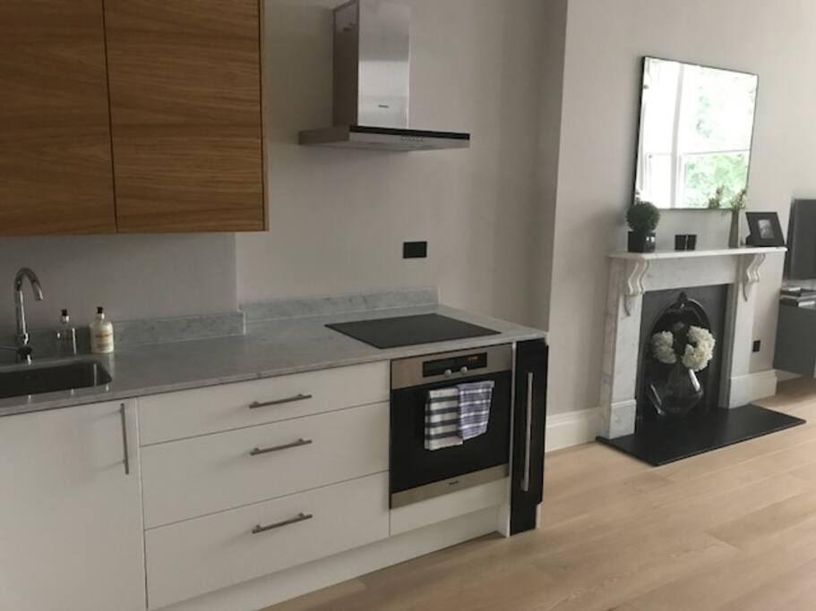 Open plan kitchen/ living room