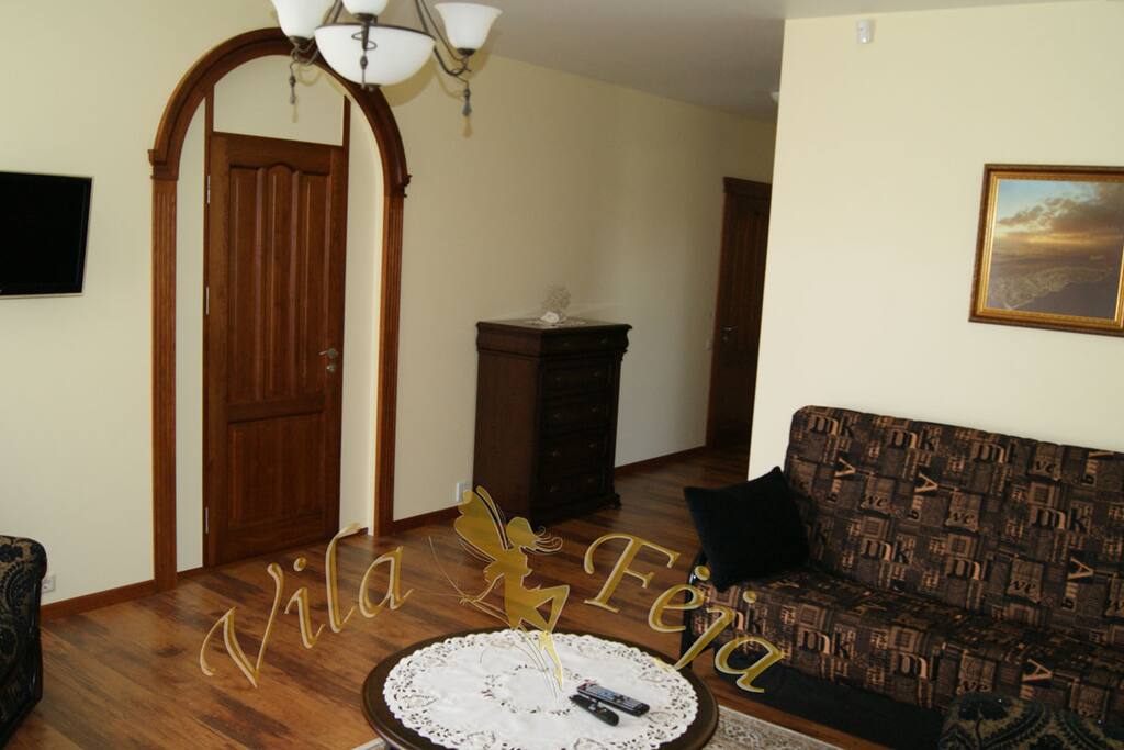 Firs room with two sofa bed's