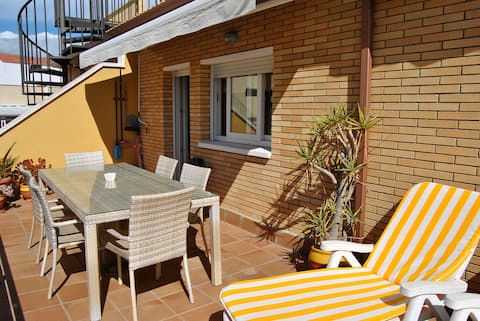Can Tony - Penthouse, WiFi, piscine, parking.