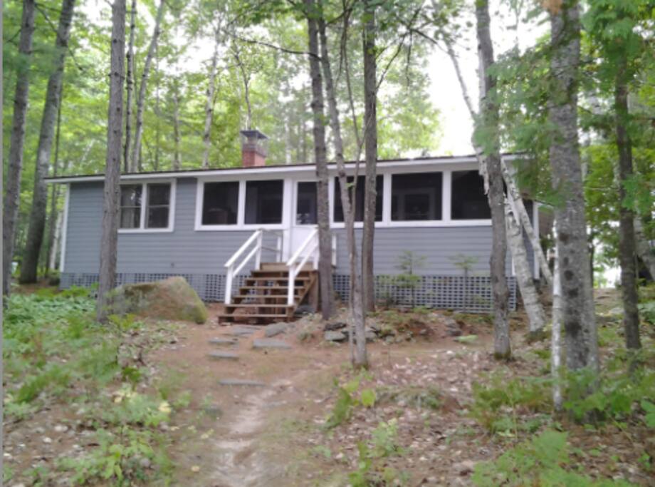 Rear view of cabin