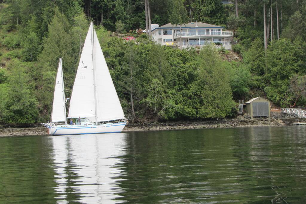 Photo of our home taken from the ocean.