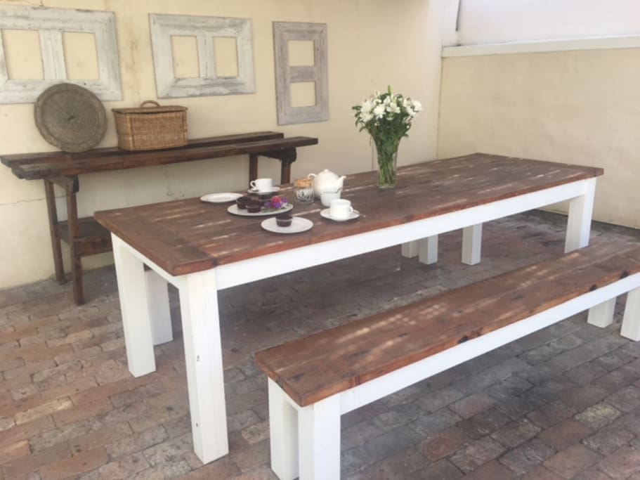 Outdoor barbeque area