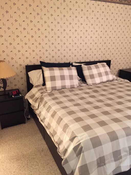 King bed. Recharge after day on slopes