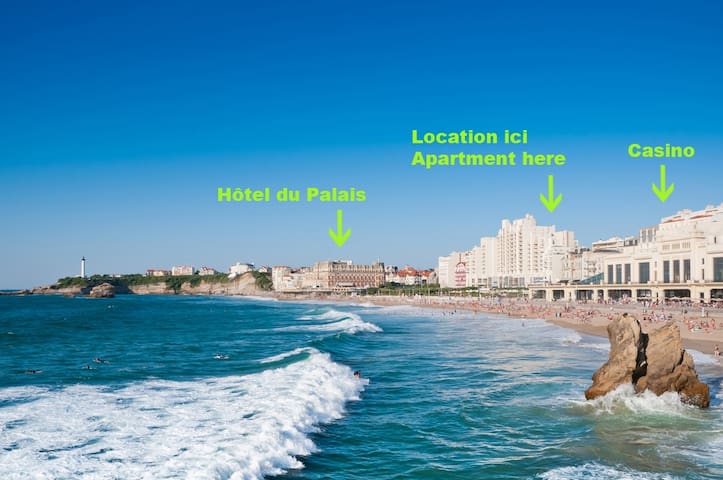 3 STAR CNTR BIARRITZ 20M BEACH WIFI