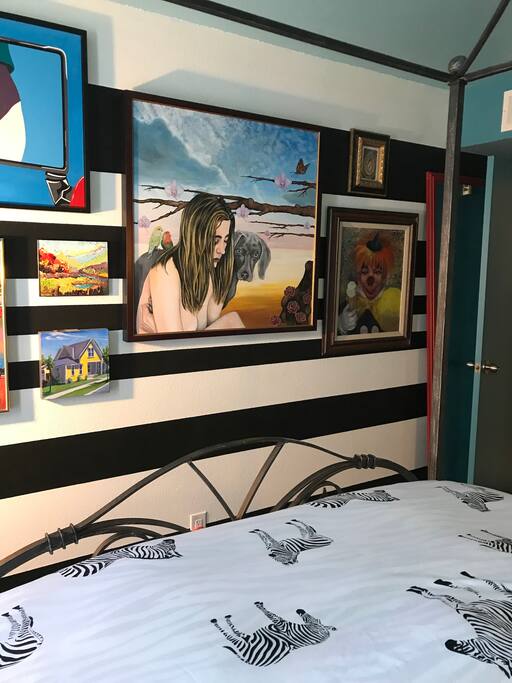 Artwork in the Blue Bedroom