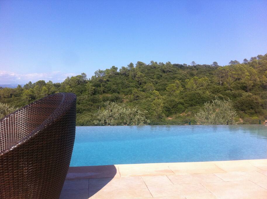 piscine débordante