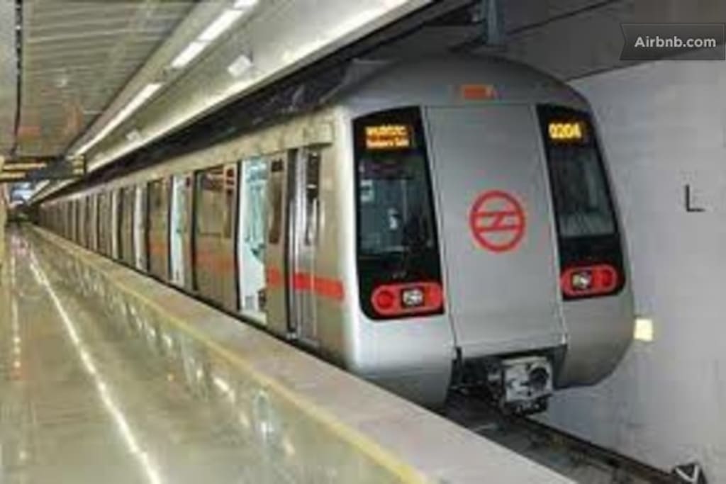 Our house is across the street from the Sarita Vihar METRO STATION