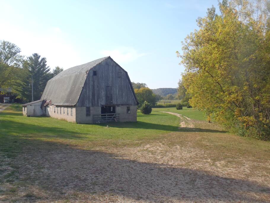 Take right at Barn