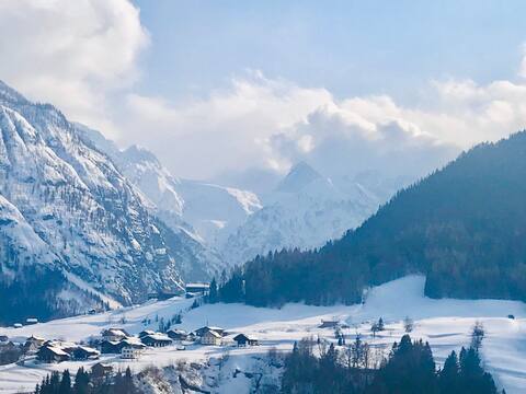 Alpine hut with magnificent views