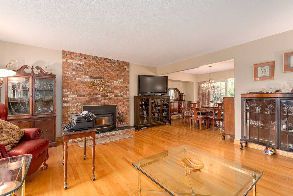 Living room + dining room