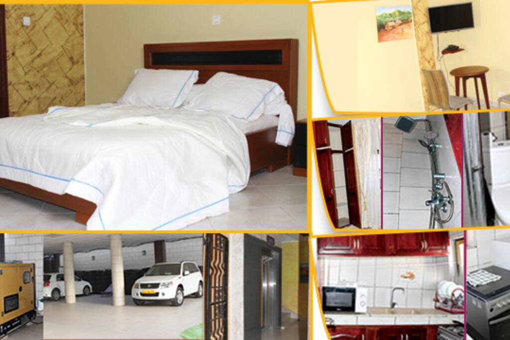 Chambres Spatieuces, Parking garde, Groupe Electrogenes