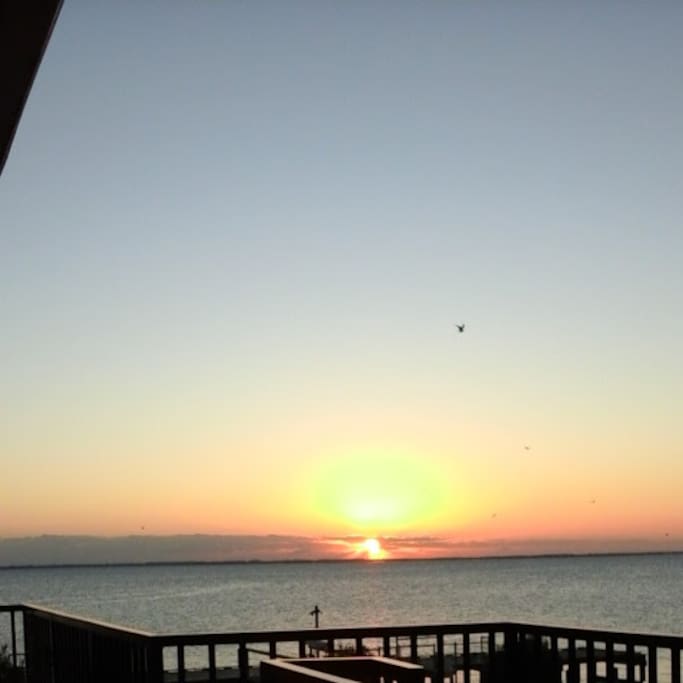 sunrise from balcony