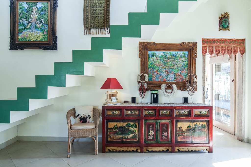 2 Bedroom House and Bungalow furnished with Handcrafted Collectibles and Art