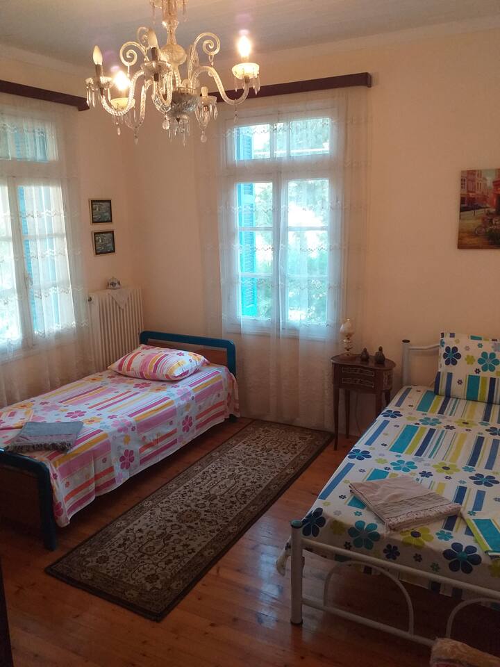 Habitación 2:Con una cama individual,y una cama doble pequeña.