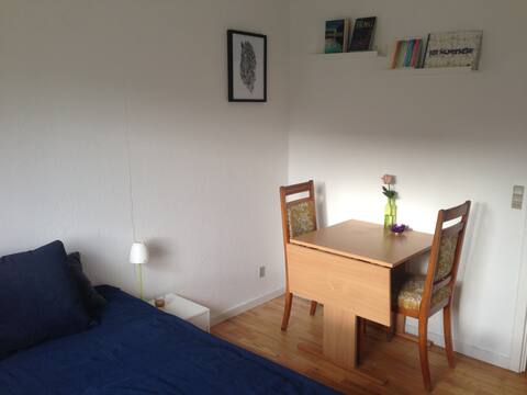 Lyst værelse i naturskønt område nær Århus