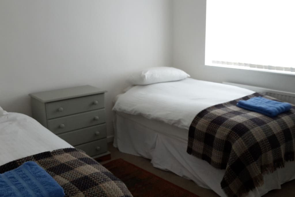 One of the two twin bedrooms first floor