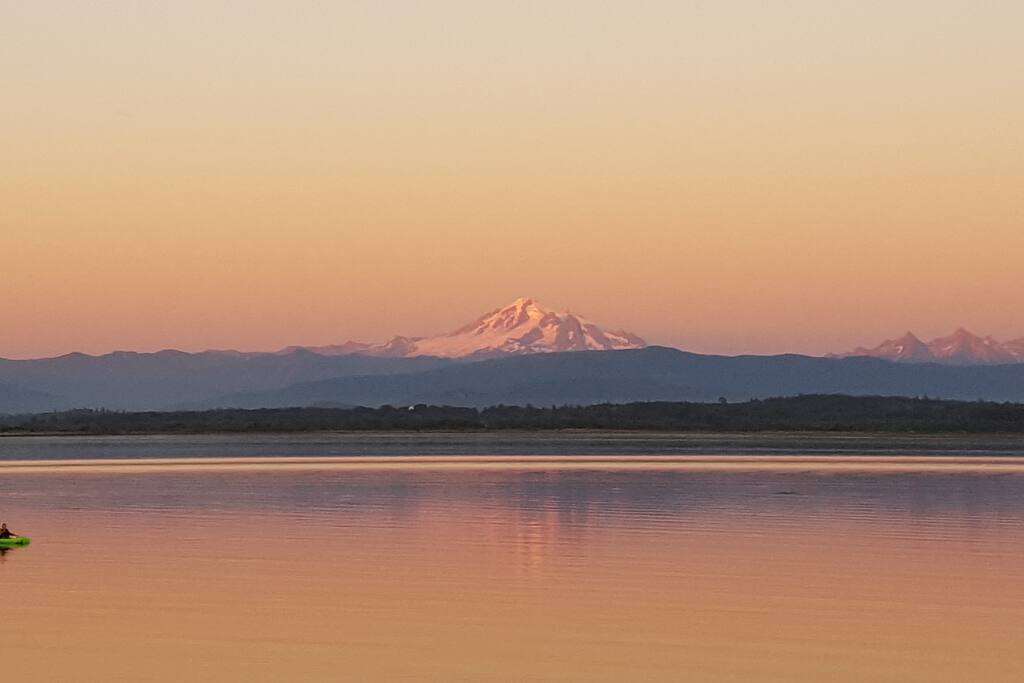 The view you get to enjoy as much as you want while staying at the Coho Cabin.