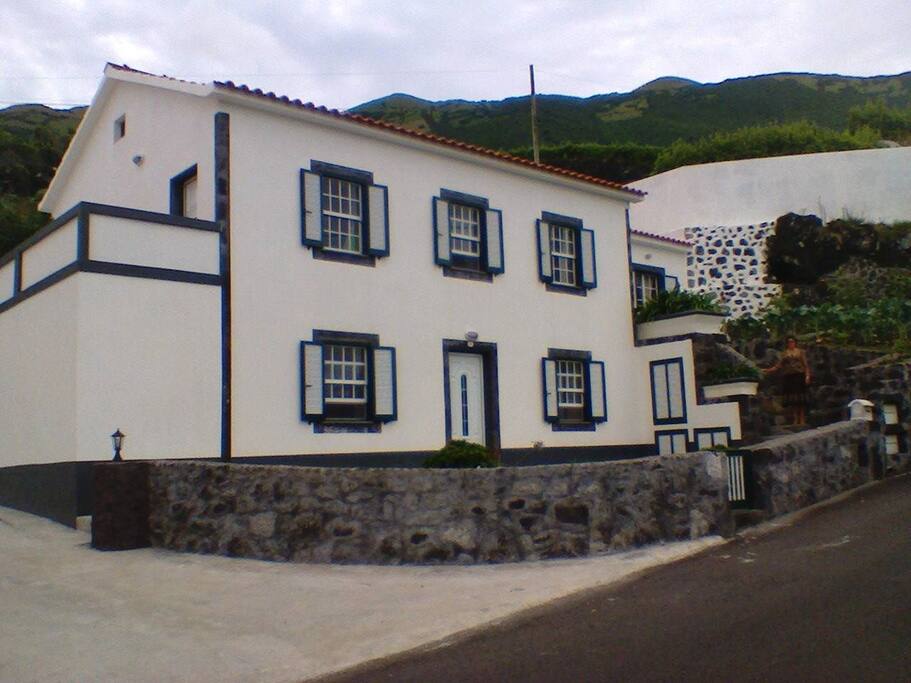 A frente da casa