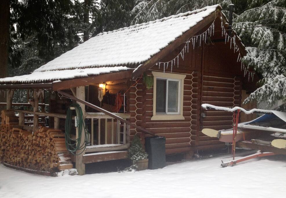 Wood is provided for all guests and there is a brand new propane grill on the porch