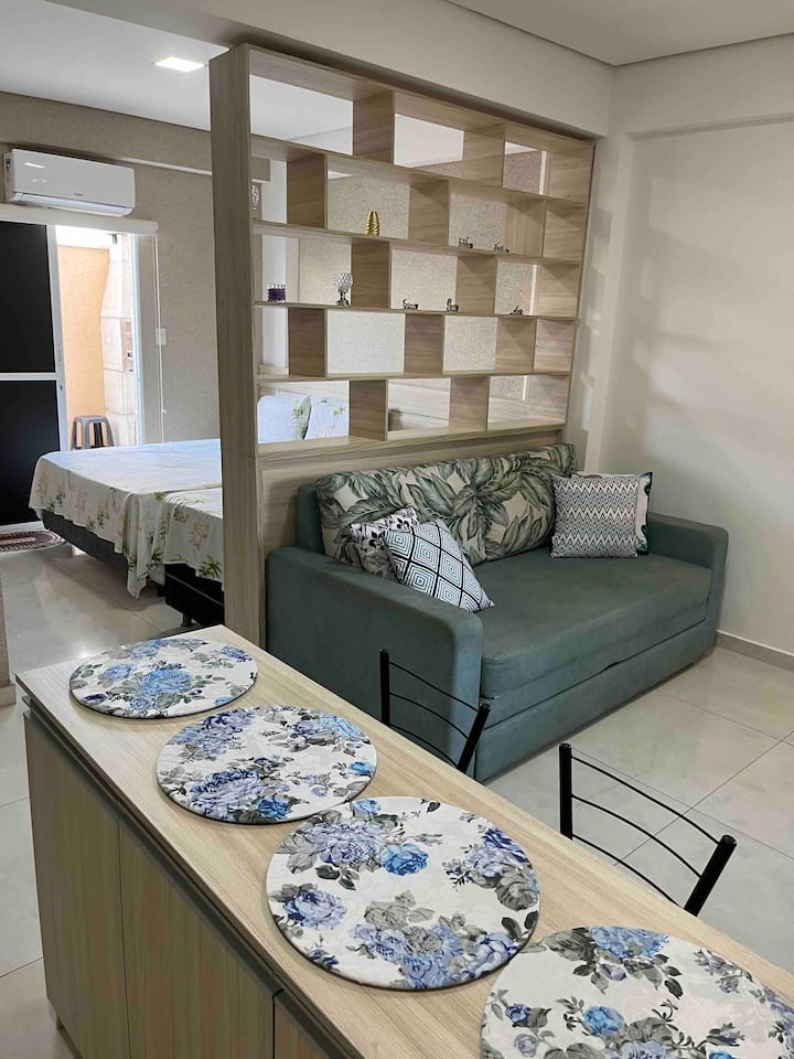Flat Em Olímpia Com Churrasqueira/varanda - Olímpia