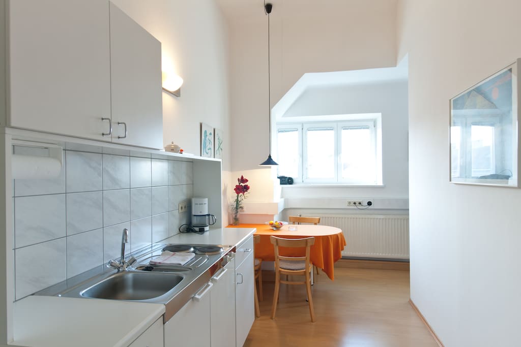 Küche mit Esstisch - Appartement 2