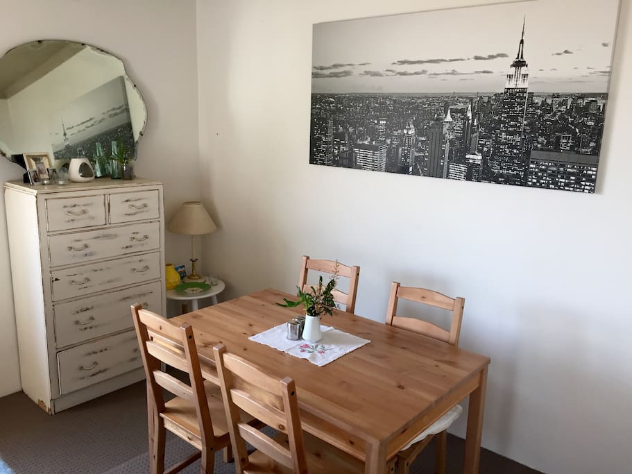 Dining area if you feel like a home cooked meal