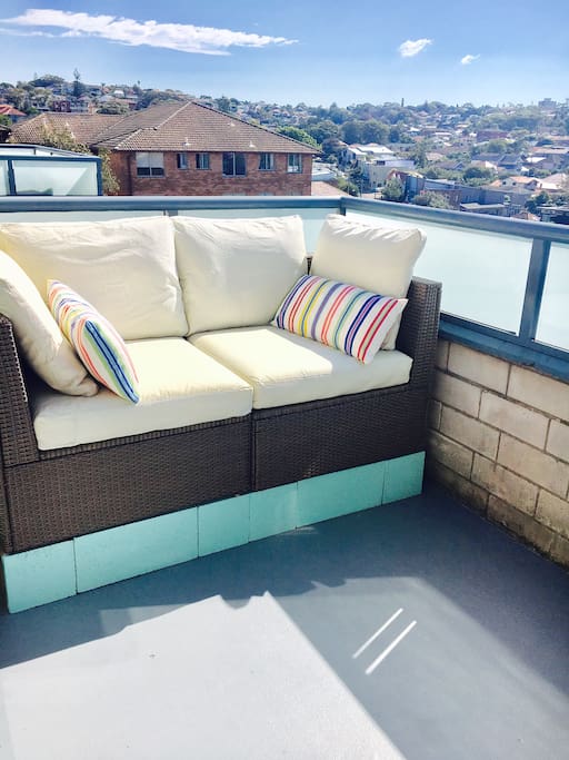 Balcony Sofa with a great ocean view!