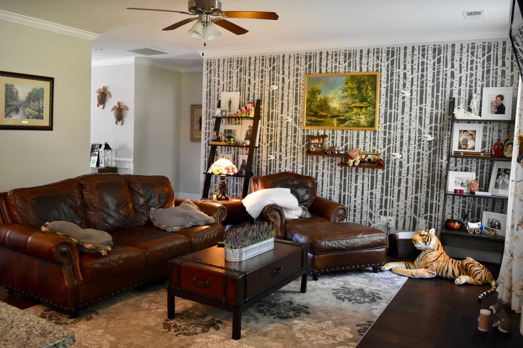 Come in relax, read a book or watch TV in comfy living room